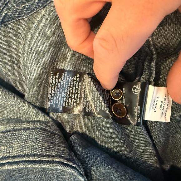 NWT Liverpool Los Angeles Vintage Chambray Button Up - Small - Picture 8 of 9
